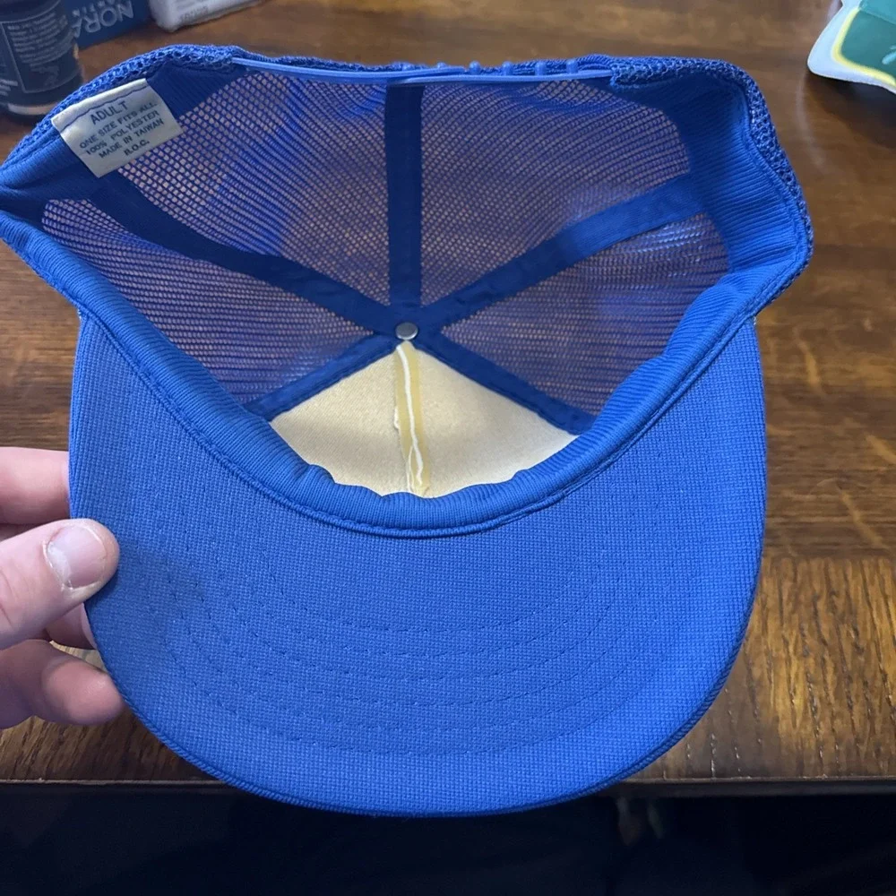 Vintage Trucker Hat‎ ICOM Dayton 85 Blue  retro